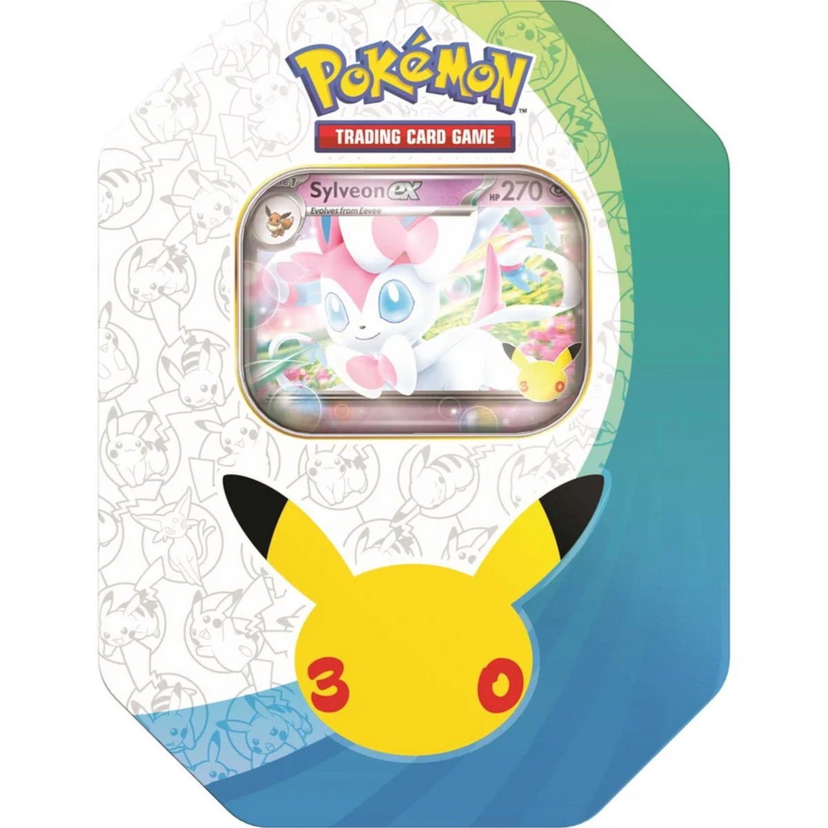 Pokemon TCG 30th Celebration Sylveon ex Tin
