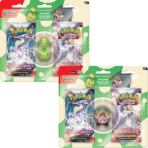 Pokemon TCG: Back to School Eraser Blister - Lechonk & Smoliv Combo!