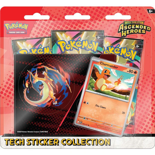 Pokemon TCG Mega Evolution: Ascended Heroes Tech Sticker Collection – Charmander