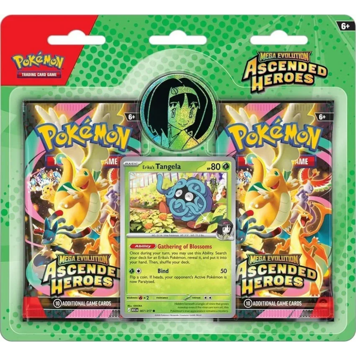 Pokemon TCG Mega Evolution: Ascended Heroes Collection – Erika’s Tangela