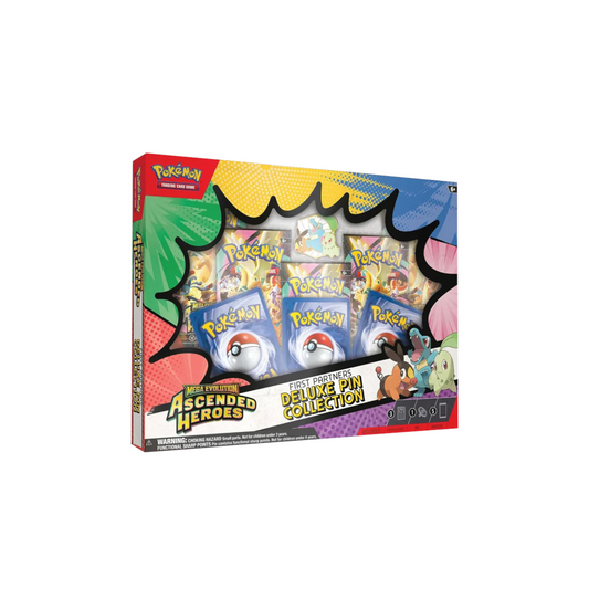 Pokemon TCG Mega Evolution: Ascended Heroes – First Partners Deluxe Pin Collection