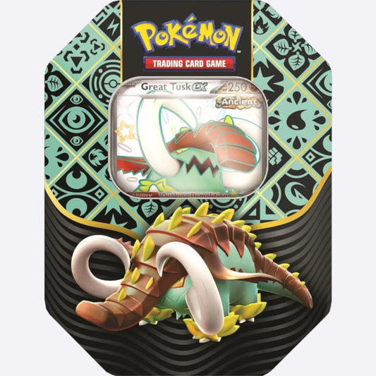 Pokemon TCG: Paldean Fates Great Tusk ex Tin