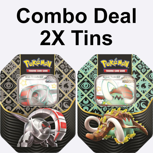 Pokemon TCG: Paldean Fates Combo 2X Tins