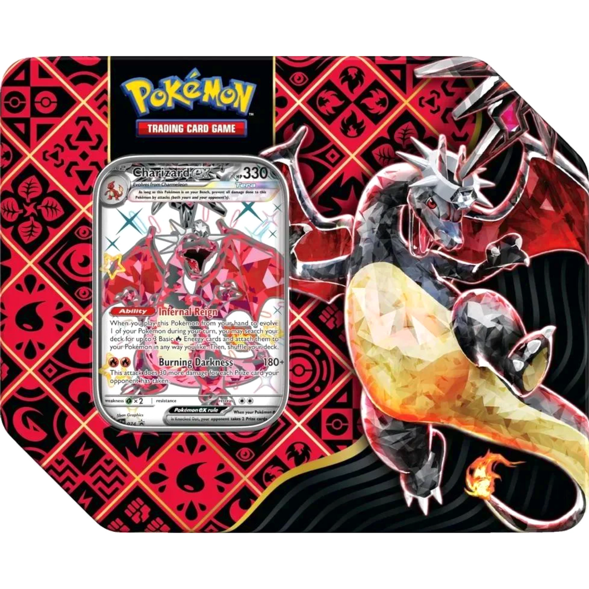 Pokemon Paldean Fates Charizard Tin
